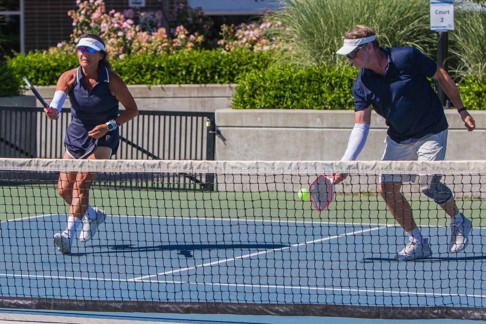Pickleball competition scene in British Columbia.