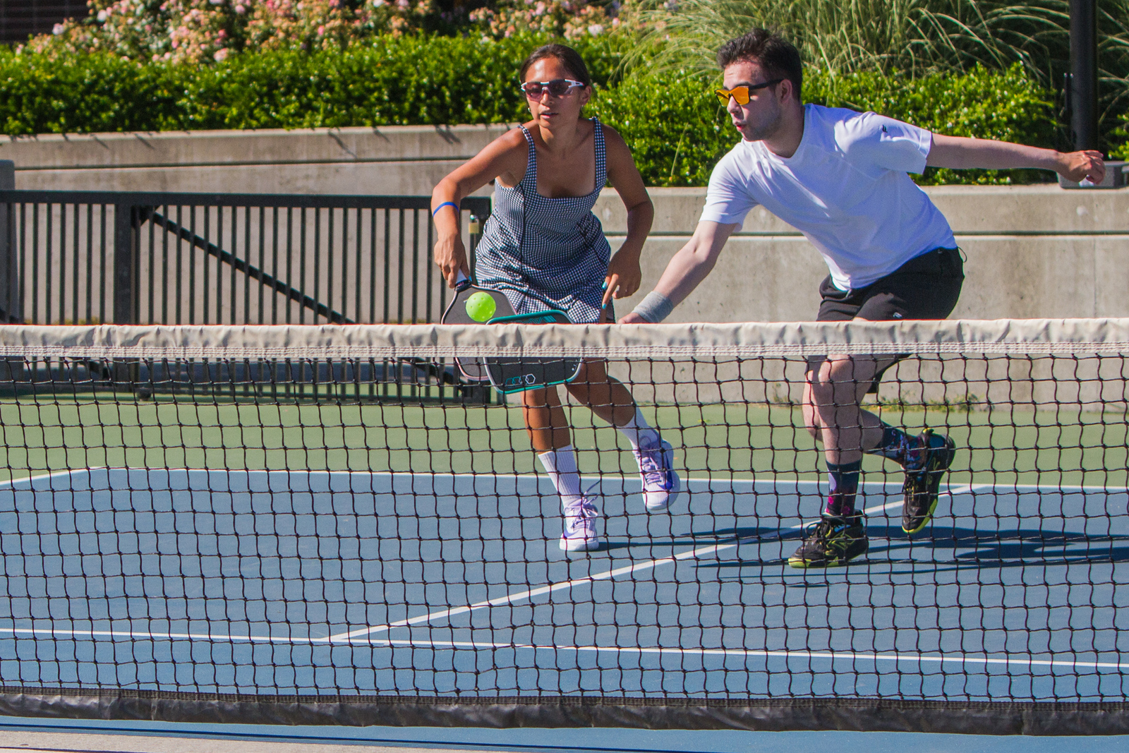 Pickleball referees and players at a BC sanctioned event.