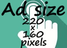Diagram of standard website ad sizes, including regular and oversize placements.